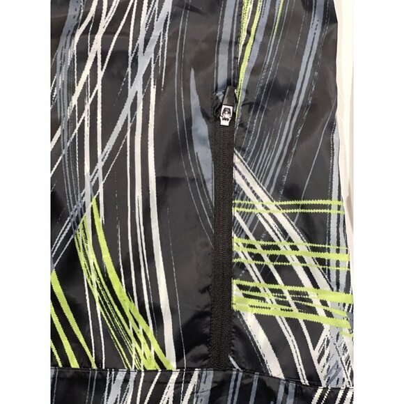 NWT Rise by LuLaRoe Determined Athletic Zip Jacket Small Black Green Hi-Low Vent - Picture 6 of 16